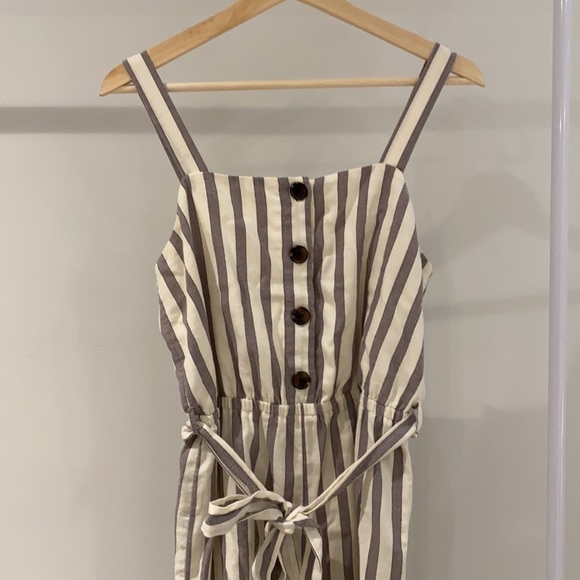 Striped, wide leg, jumpsuit - Picture 2 of 2